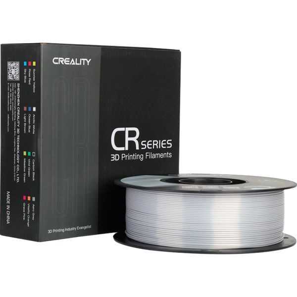 Філамент Creality CR-Silk PLA, 1 кг, 1.75 мм. Срібний 3301120007 фото